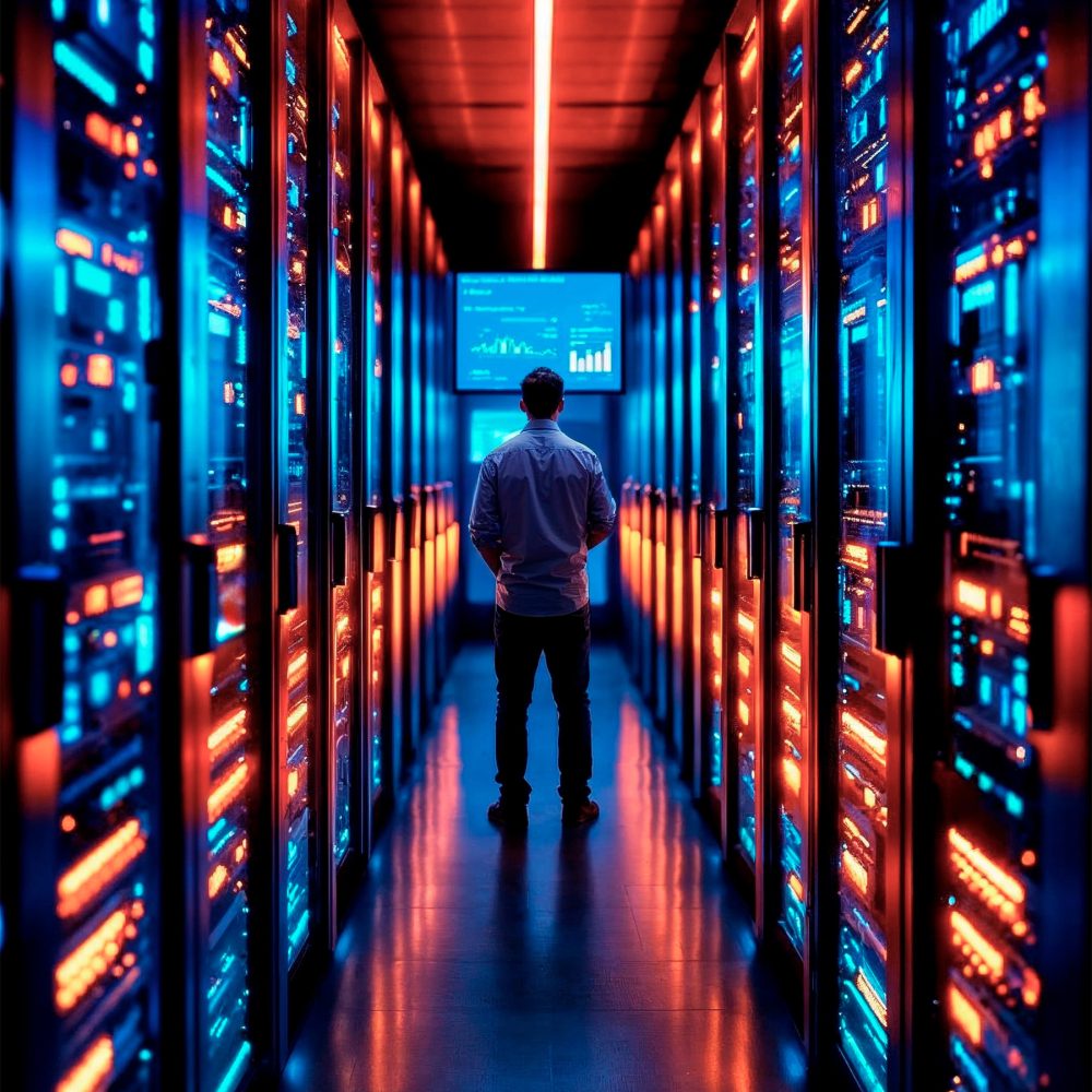 data-center-with-man